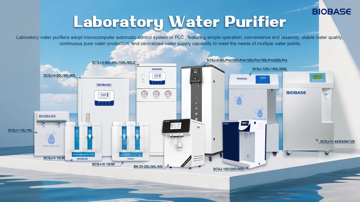 VikaSunBiobase's tweet photo. Laboratory Water Purifier
BIOBASE PROVIDES YOU WITH ONE-STOP SOLUTION
If you want to know more information, please contact us
#WaterPurifier #Instruments #Laboratory #Lab #Medical #Products #BIOBASE
Email: Sales100@biobase.world
WhatsApp/Wechat :+86 15662659136 https://t.co/47VgkQb7l9