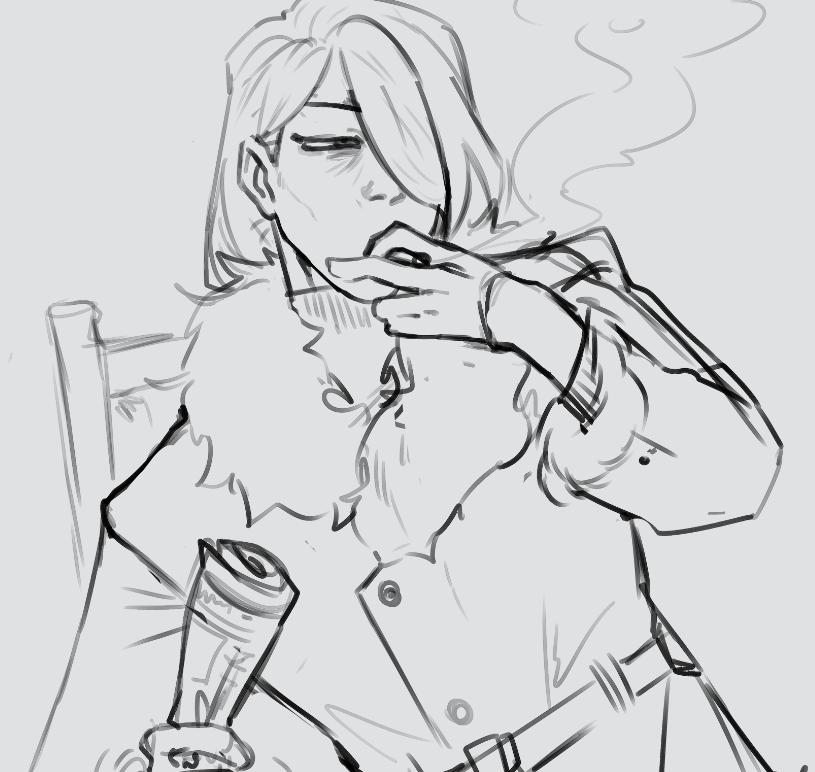 Volichi_'s tweet photo. You cant smoke here...
wip!
#ウォロ https://t.co/s2MkQDcq9d
