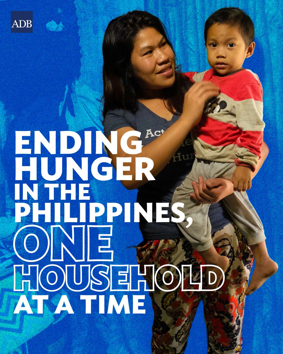 ADB_HQ's tweet photo. Almost half of all Filipinos can't afford a healthy diet.  

The Walang Gutom (Zero Hunger) Program is working to change that, putting fresh, nutritious meals within reach for hundreds of thousands of families. 

Learn more about our initiative: https://t.co/fZqeqfmM6b https://t.co/IyOVstX65S