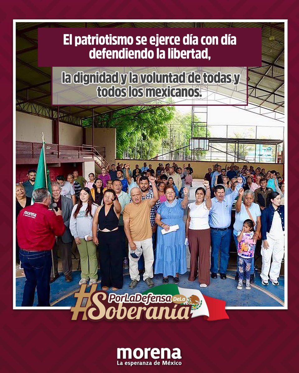 adanmacielsosa's tweet photo. ❤️ | México es fuerte porque su pueblo está unido.

Las Asambleas Informativas en Defensa de la Transformación y la Soberanía Nacional son un espacio para reafirmar los valores que dan rumbo a nuestro país #PorLaDefensaDeLaSoberanía. https://t.co/2WldClh9H4