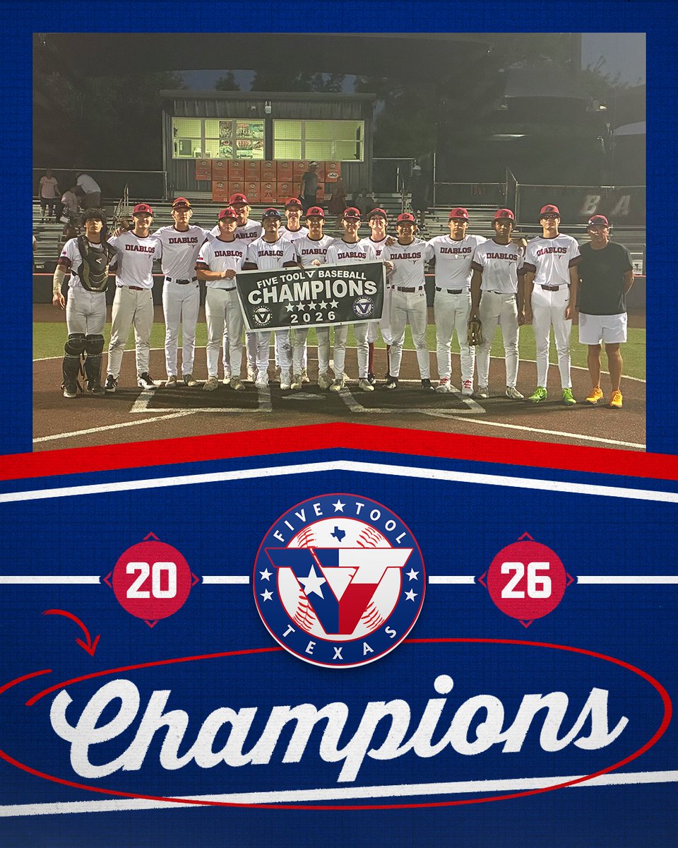 FiveToolTexas's tweet photo. 🏆CHAMPIONS!🏆

Congrats to @fentonathletic 2027 on winning the 17U/18U championship of the @FiveTool Texas University of Dallas/UT Dallas Summer Shootout!

#WatchEm https://t.co/mgtLIUwClM
