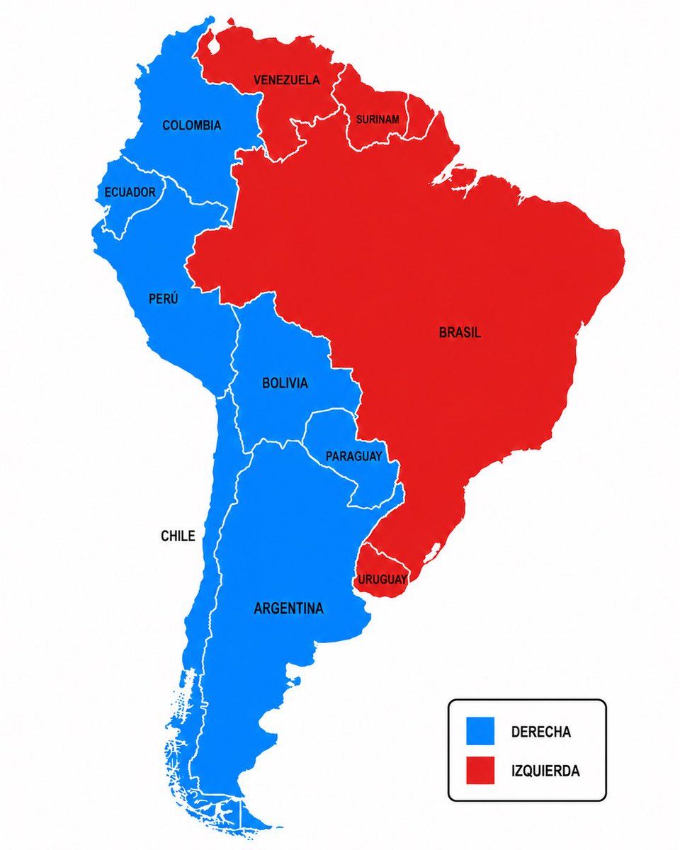 glauco243116's tweet photo. @mrhitchcok Suramérica se tiñe de azul. Izquierda nunca más. https://t.co/72yb7nFeor