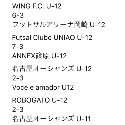 futsal_design's tweet photo. 🏆 愛知県フットサルリーグ U-12【第2節】

📊順位表・詳細はこちら👇
 https://t.co/LuazskVnuW
#愛知県フットサルリーグ https://t.co/GkKg8PWc7v