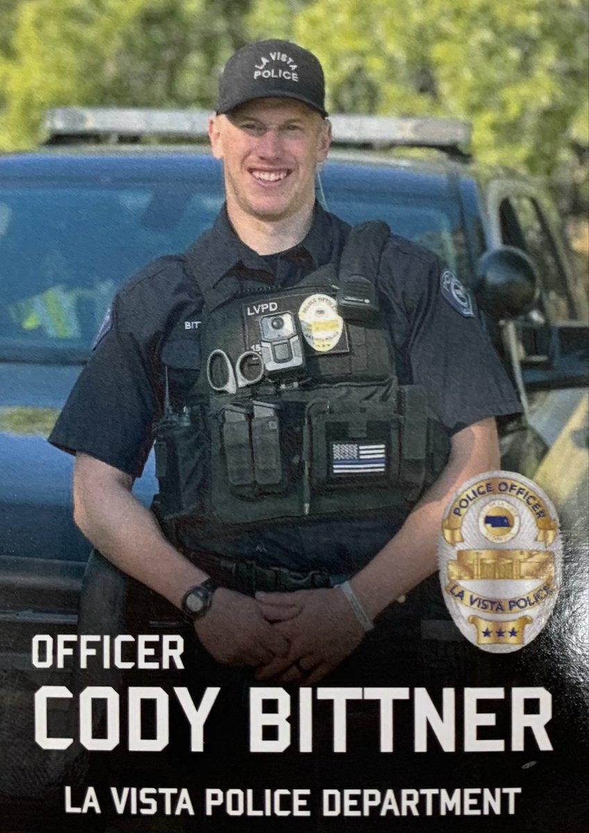 CaptArmbrust's tweet photo. 6/21/2021; #Day1 @lavistapolice @CityofLaVista for OFC Bittner. 

Join me in celebrating his 5yr @workiversary 

Cody is currently assigned #CSB, is a #DT instructor and a valuable member of our team.

Cody has a great attitude, infectious smile, &amp; is a great teammate!

Congrats! https://t.co/DmP7cOdqTi