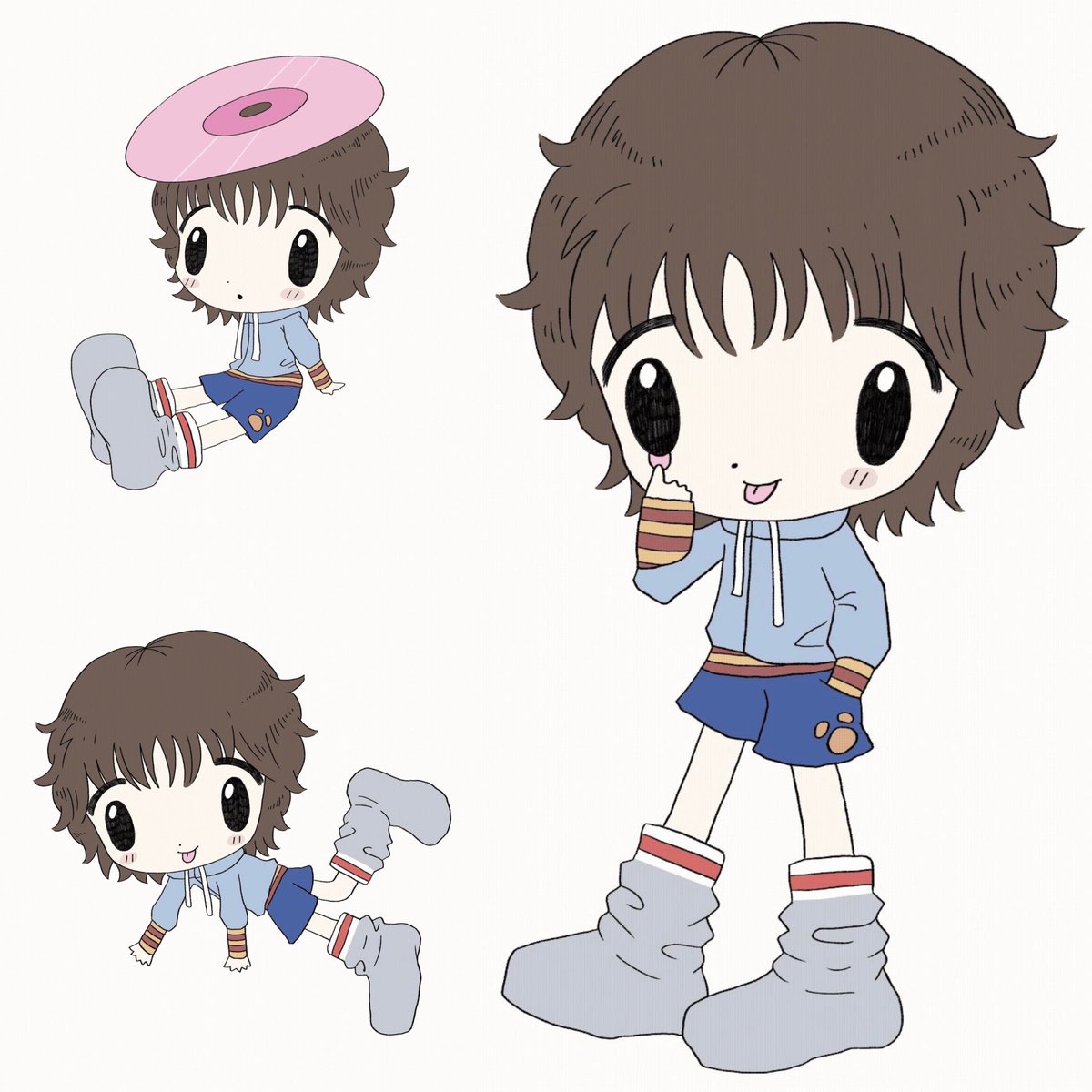 hakpeu's tweet photo. i love the details of woonhak’s sweet home character so much >< ♡ https://t.co/qwvC10wFac