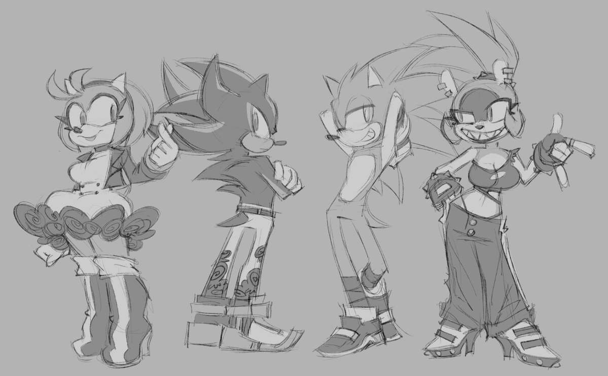 CaptainMolasses's tweet photo. Shadamy and Sonurge. I fixed some mistakes on Sonic too, lol https://t.co/GTDJ6Ta5Bl