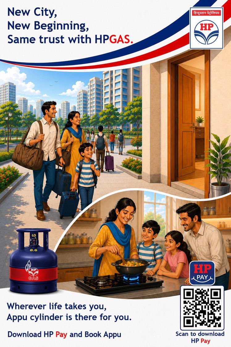 KCSHAHHPGAS's tweet photo. Moving to a new city shouldn't mean worrying about cooking gas. With Appu Cyls, migrants can access safe, reliable, and hassle-free LPG solutions wherever they work and live. Convenience, safety, and service you can trust. 💙🔥
#AppuCyls #MigrantSupport #SafeCooking #LPGForAll #ReliableEnergy #CustomerFirst #CleanCooking #EnergyAccess #MigrantWorkers #IndiaGrowth #ConvenienceDelivered #TrustAndSafety #HPGas

@PetroleumMin @HardeepSPuri @neerajmittalias
 @Secretary_MoPNG @HPCL @HPGAS_HQO @Haziralpgro