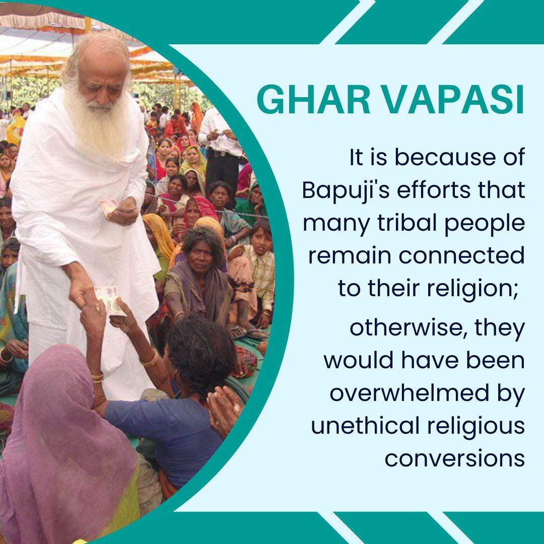 JantaKeeAwaaz's tweet photo. Sant Shri Asharamji Bapu is only Saint who stood against #Dharmantaran at grassroot level. His initiatives such as Diwali Bhandara, Bhajan Karo Bhojan Karo Dakshina Pao &amp; free education for weaker sections have prevented unethical conversions &amp; enabled Ghar Vapasi for millions. https://t.co/a9Itsvcjmz