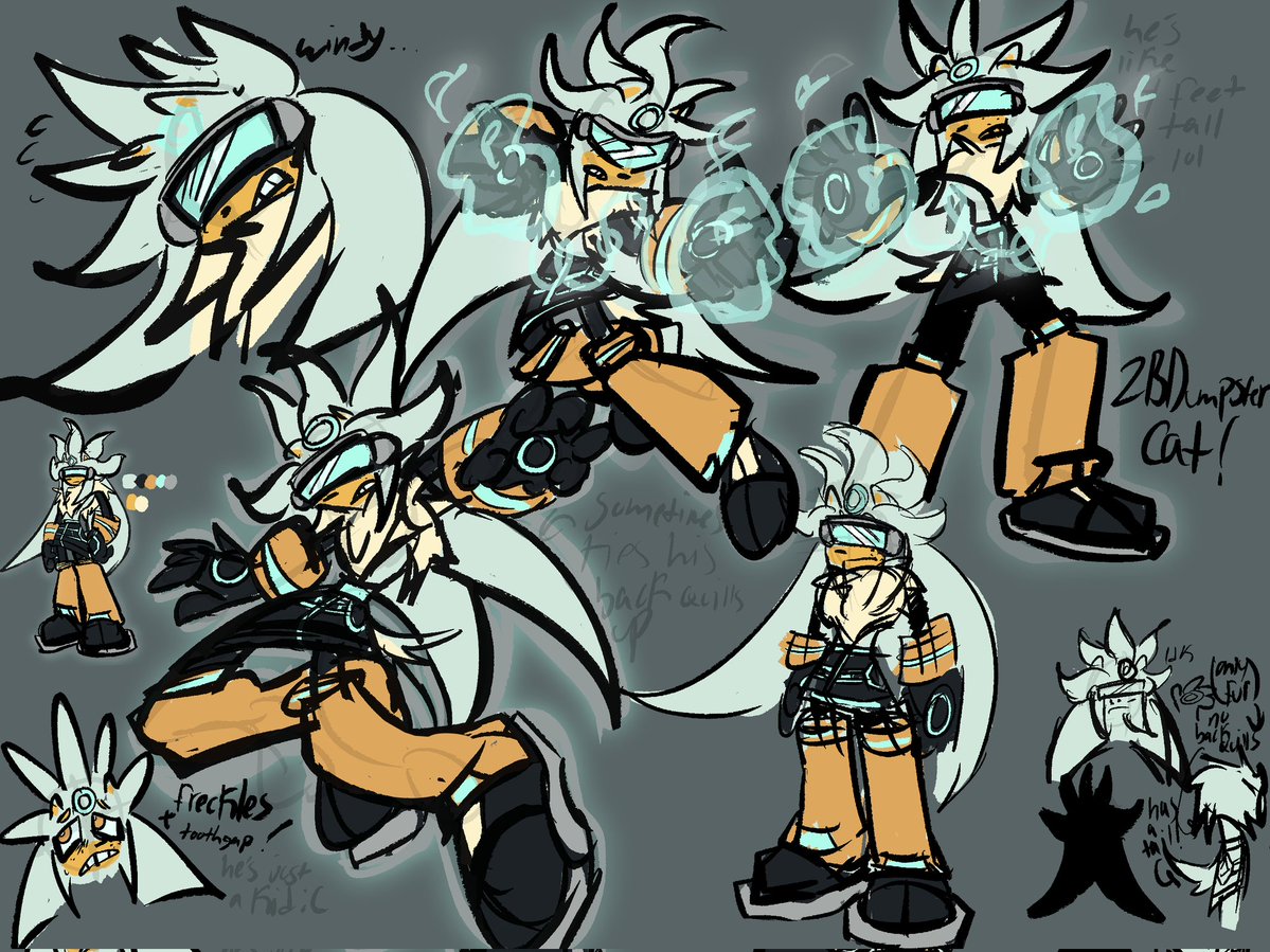 2BDumpsterCat's tweet photo. Messy Silver sketches https://t.co/92DkRCCvHp