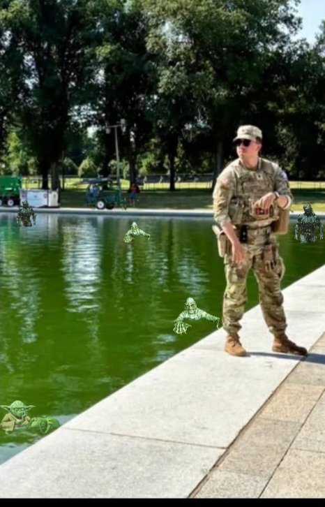 TimotheeCab's tweet photo. "Corporal, whatever you hear, what ever you think you hear, you did not hear, Understand? And for God's sake, son, don't EVER turn amd look at the pool"

"We're counting on you, Warfighter! Hold the line!" https://t.co/X0srmlJZpC
