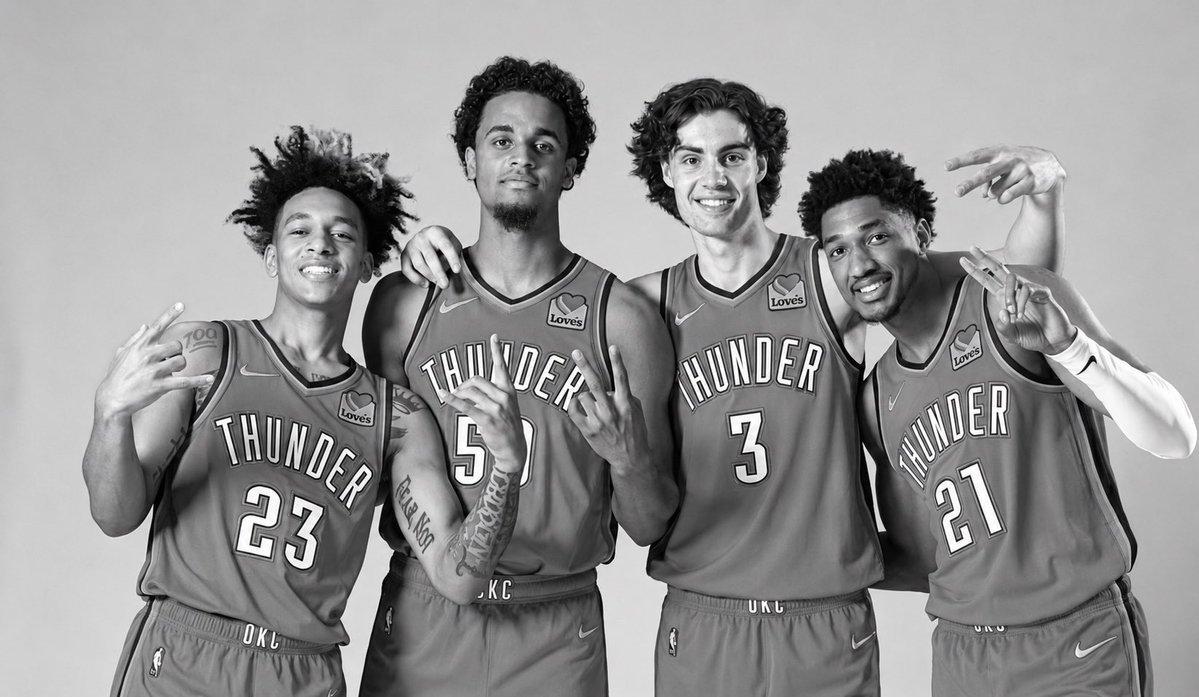 nbathunderdance's tweet photo. OKC2021年ドラフト組全員いなくなりました、、、 https://t.co/dzeYmYBNyE