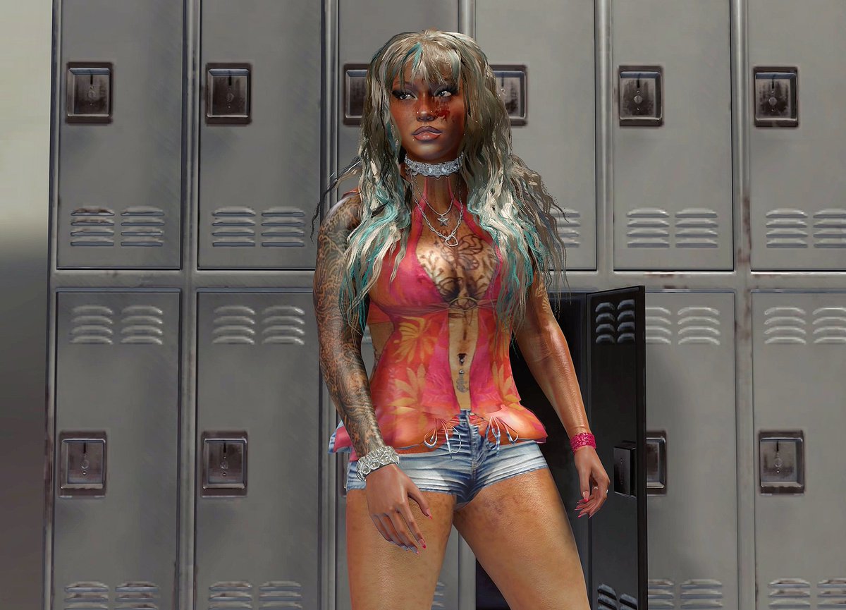 AMSierra's tweet photo. #NotSoVeryFunDaySunday 🤕🌺

@MsDriaKay @StarFirePro2K 

#wwe2k26 https://t.co/S869eMzPfd
