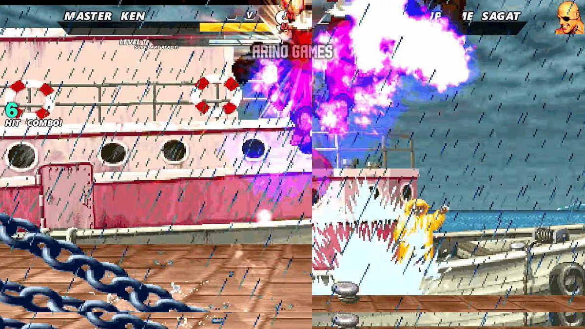MayaWitch's tweet photo. MASTER KEN VS SUPREME SAGAT! https://t.co/mX0QihxrCy 両者共に良い感じのカスタマイズですね #MUGEN #ArinoGames #StreetFighter #MasterKen #SupremeSagat #KenMasters #Sagat https://t.co/415ATuwTj6