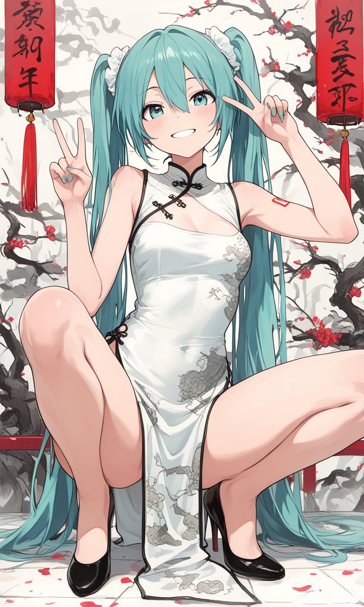 kawaiiaiflower's tweet photo. チャイナドレスミク✌️ https://t.co/qzhkTugy2t