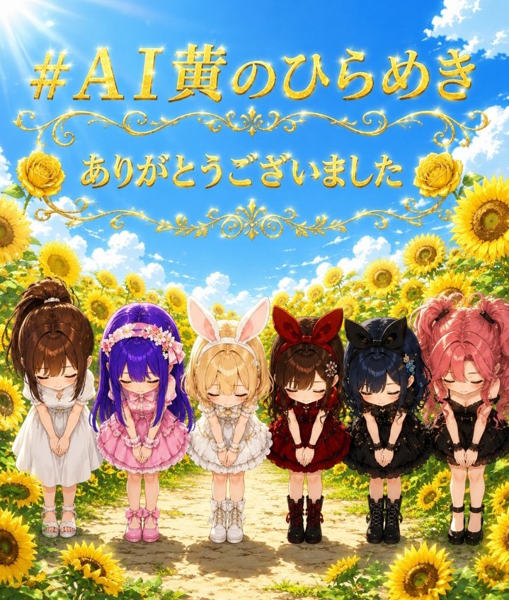 AI黄のひらめき 只今を持ちまして終了とさせて頂きます😌 今回も4会場