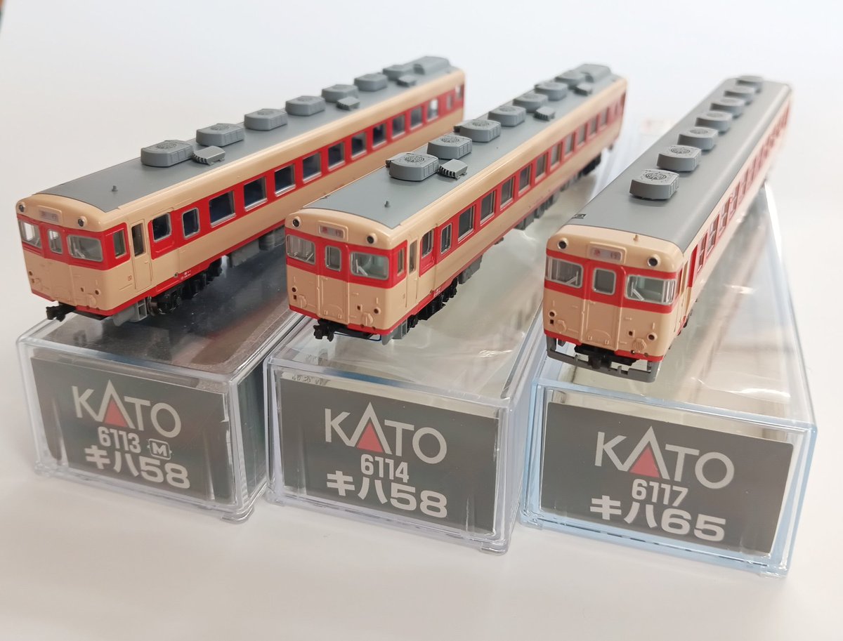 KATO キハ58平窓車とキハ65の在庫あります】 2026年10月再生産予定の