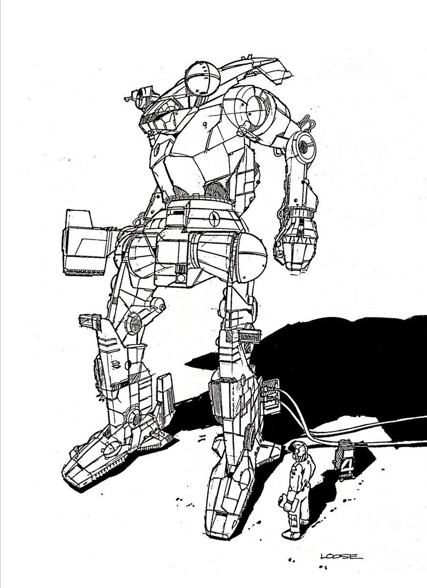 DLooseDesign's tweet photo. I'm making software tools, trained on my artwork, to create imagery in my sketch style using AI. Here's Hatchetman from 1984 and it's exploded view generated with my tool's xPLODE mode. I need to add some sort of graphic that presents the new work as Loose2AI. Wonder if I can animate this sketch...hmmm. DO IT LOOSE...