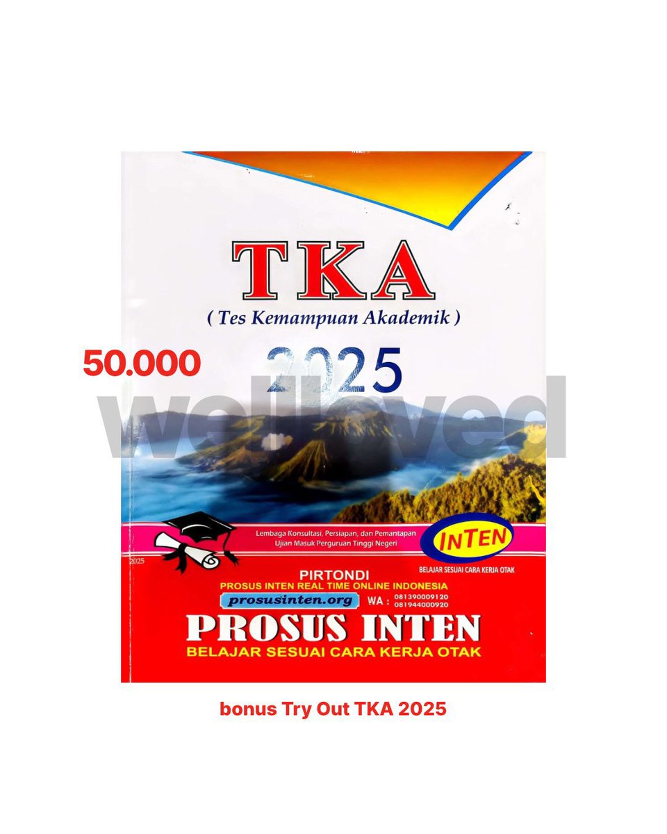 cayenme's tweet photo. Hello, pejuang PTN 2027! Aku mau #preloved buku TKA kelas 12 + 2 set TryOut from #INTEN Bisa check out di oren yaa! Kalau mau tanya-tanya dulu feel free to DM #WTS https://t.co/RVZ2OcVX35