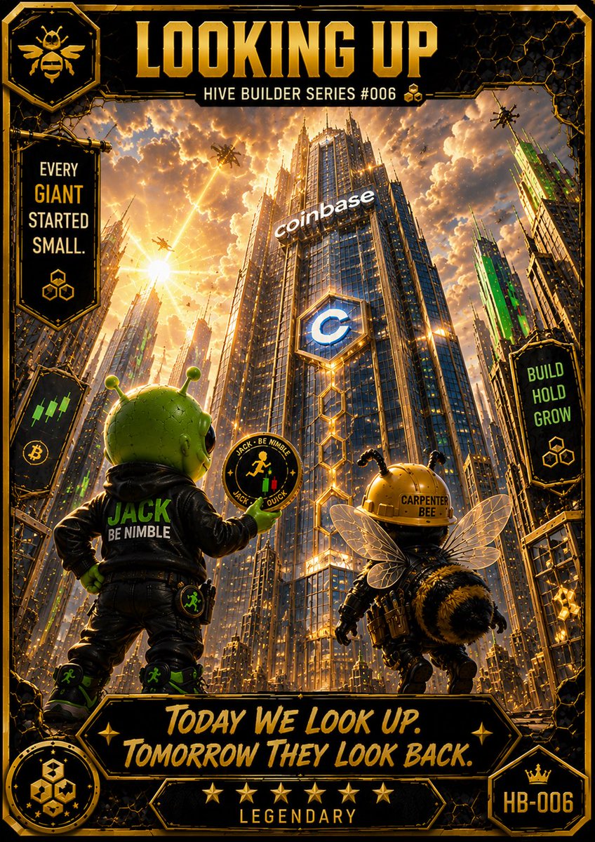 VaAlien4lovers's tweet photo. 👽🐝 LOOKING UP.
Every giant started small.
Today we look up at the giants of crypto. Tomorrow they’ll be looking back at us.
We’re not chasing hype.
We’re building.
We’re holding.
We’re growing.
One hive. One mission. One future.
$JACK #JackBeNimble #BuildHoldGrow #Solana #CryptoCommunity 🚀. 🚀 https://t.co/JNemu0rzYV CA
jfvidfmUWehZoPq76peha36u3KANQMYDnLudBNSpump
📲 Telegram
Join The Hive Telegram
📸 Instagram
Jack Be Nimble Instagram
🎵 TikTok
Jack Be Nimble TikTok
🐦 X / Twitter
Jack Be Nimble on X
🐝 Join the Hive. Build the Future. 🚀📈🍯