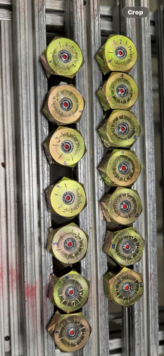 SmartBolts's tweet photo. Yellow zinc-coated SmartBolts® are heading to a poultry processing plant, featuring contamination seals, protective coatings &amp; Data Shield features to protect the bolt from corrosion. https://t.co/VzF6FEnv2L  
#SmartBolts https://t.co/DsFfGqJZGD
