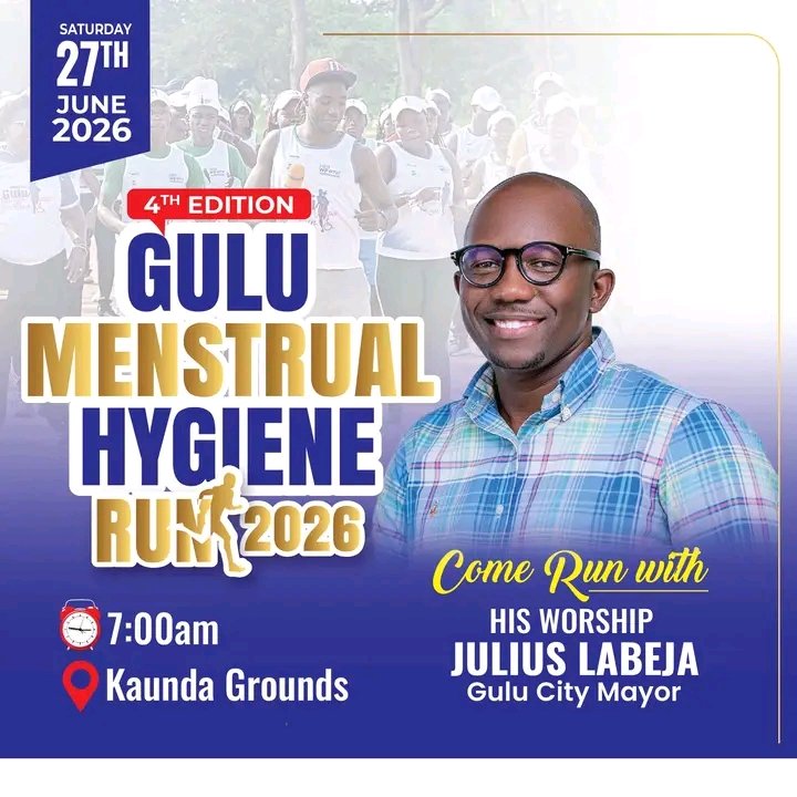 DtOfficiol's tweet photo. 😍 GULU MENSTRUAL HYGIENE RUN 4th Edition 2026.

To everyone passionate about solving Societal problems. 
Join us on #27th_June_2026 in a struggle to end Period poverty  that limits girls from achieving their full potentials.
#GuluMenstrualHygieneRun2026 https://t.co/SkLb4VCUrr