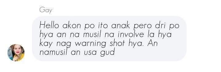 claius_s's tweet photo. @beeensent_ Yung nanay ng isa todo defend pa. Nag warning shot daw. https://t.co/jTi1Oq7JlR