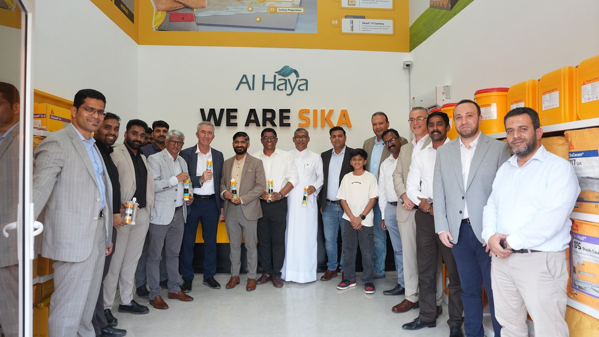 Sika_Qatar's tweet photo. We are proud to celebrate a significant milestone with the opening of our first showroom in partnership with Al Haya Group, one of our valued distribution partners, located in the New Industrial Area, Qatar.

This showroom reflects our shared commitment to bringing innovative construction solutions closer to our customers while providing a dedicated space to showcase Sika's comprehensive range of products and systems.
 
At Sika, we are committed to strengthening partnerships and delivering sustainable, high-performance solutions that create lasting value for our customers and stakeholders.

👉 Learn more at https://t.co/h5FAaB46EN

#SikaQatar #AlHayatGroup #Partnership #ShowroomOpening #Qatar #Sika #ConstructionSolutions #BuildingTrust #Innovation #FromGroundToRoof