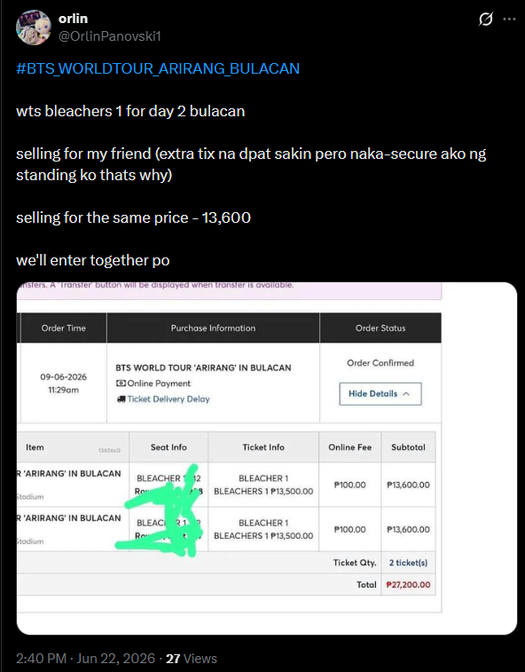 thsf_bntln's tweet photo. SCAMMER ALERT ๐จ
BE CAREFUL ARMYs
#BTSArirang #BTSTickets #BTSBulacan #BTSPhilippines #BTSWorldTour #WTS https://t.co/ZzJJEAEPH6