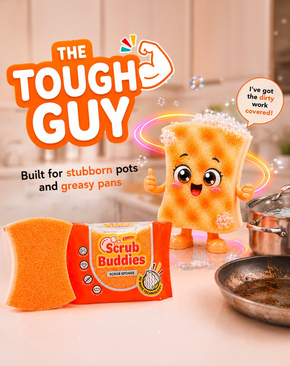 cheers_ph's tweet photo. Meet your Scrub Buddies &amp; WIN EXCITING PRIZES! 🧽🫧

How to join:
1. Follow Cheers on FB, IG, X &amp; TikTok.
2. Comment the Scrub Buddy that represents you &amp; explain why.
3. Mention 2 friends. 

Winners will be chosen randomly. Contest runs until July 15, 2026. https://t.co/oeGFaAB8IB