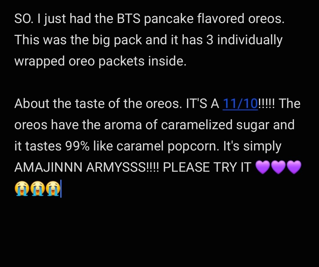 Minji_113's tweet photo. My review about this amazing biscuit 💜💜✨️✨️ https://t.co/2Ef2Xuhc3d