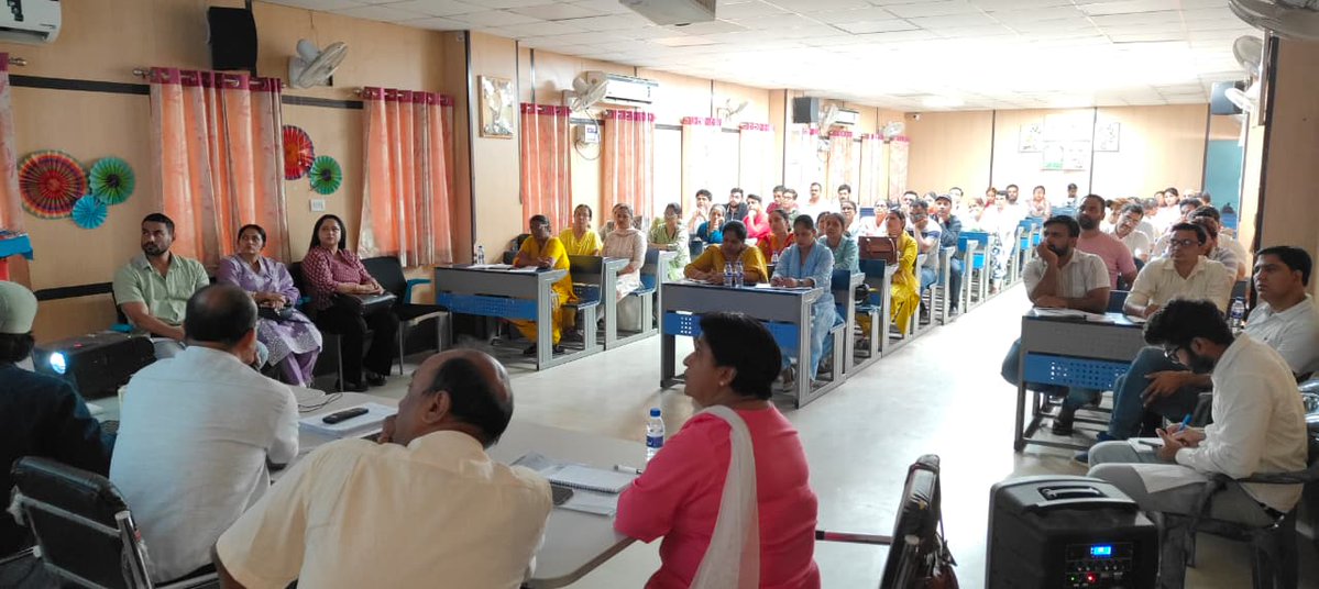 DM_NorthWest's tweet photo. #1st session training of BLOs, BLO Supervisors and BLA-2 for SIR-2026 was conducted by the District Election Office, District North West Delhi at SKV, Kamdhenu, D-Block, Manngolpuri, Delhi on 18-06-2026 for AC-12 Mangolpuri. #SIR2026 #BLOTraining https://t.co/cTi1DsjlAi