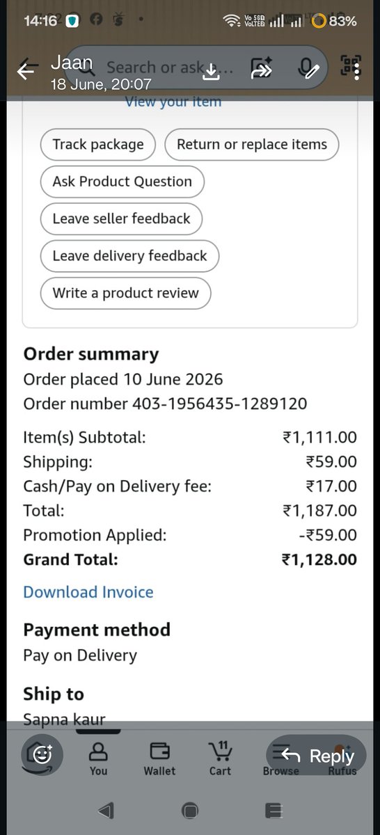 khalsadeeps's tweet photo. @AmazonHelp @amazonIN not getting picked up though return is approved 
Look into urgently https://t.co/gCS6REkrmp