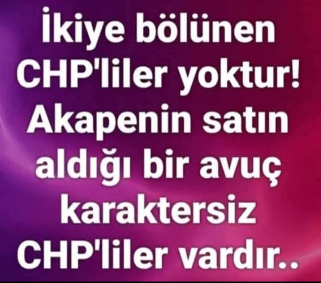 ENG35ENG's tweet photo. @Giritlii_ Bunlar chp de makam,koltuk kapmak uğruna akp nin iktidarda kalmak için delil,kanıt,belge olmadıan sadece kişilerin sözlü beyanlarını doğru kabul ederek chp ye attığı iftiraları kullanarak chp yi ele geçirmeye çalışan onuru,şerefi,haysiyeti olmayan operasyon çocuklarıdır. https://t.co/nZ98Ozz3rr