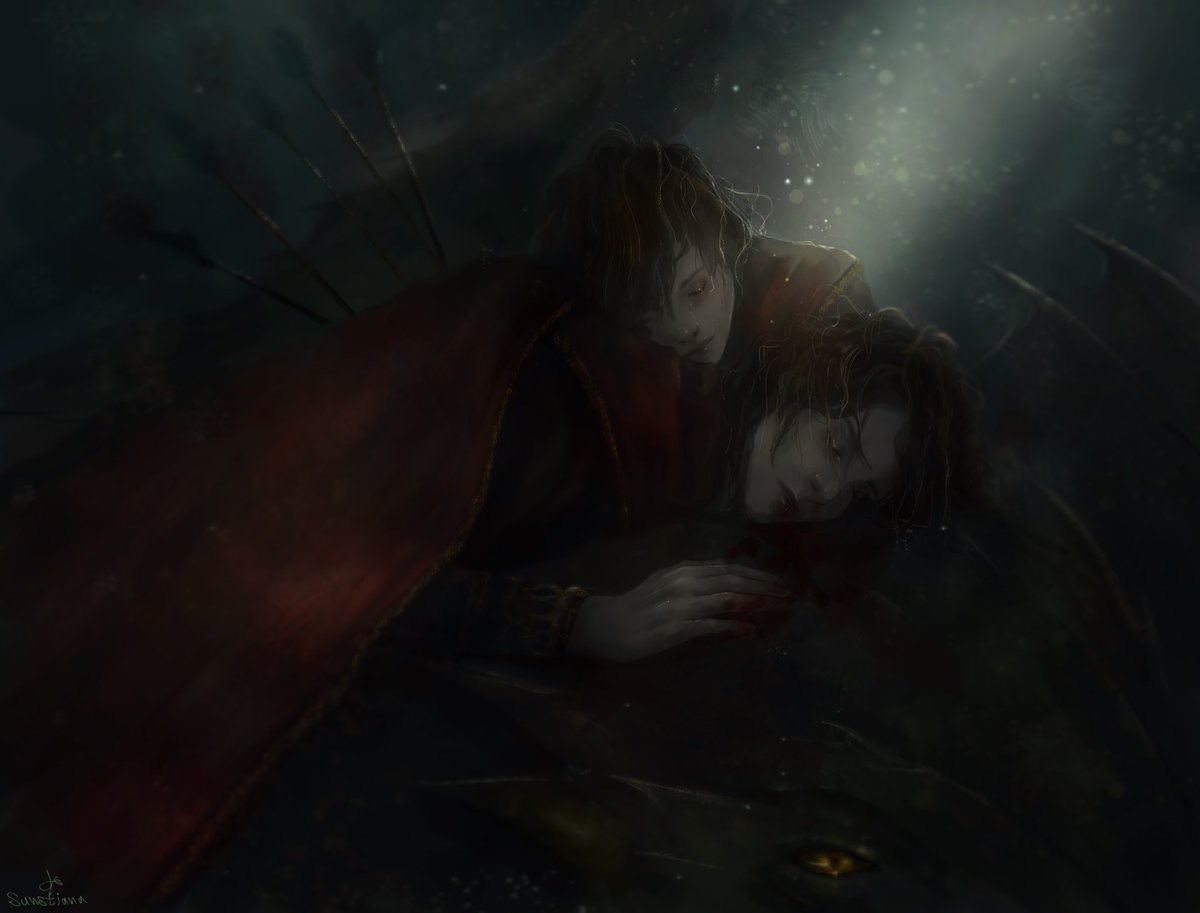 SUNSTIANA's tweet photo. Rest beneath the tides, brave one…

I'm sad af after the episode and i'm mourning… so here my jace fanarts because i need to break yall hearts with me 🫩💔

#hotd #jace https://t.co/LYo3Z5znfK