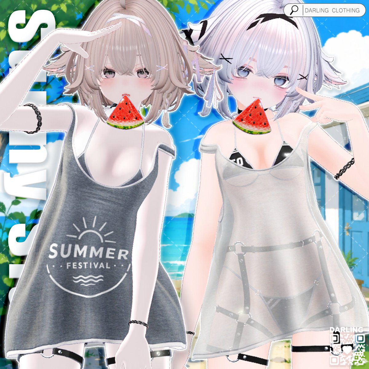 DARLING_VRC1004's tweet photo. https://t.co/mITqVbWOqh

📢 DARLING CLOTHING
NO.25 ☀️「SUNNY SIDE」☀️ 発売しました 🌴

📅 6/22 ~ 6/29
🎁 フォロー＋RTキャンペーン開催中

🎉 抽選で3名様にDARLING SHOP内のお好きな商品をプレゼント
💗 BOOTHいいね100件ごとに当選者＋1名追加！
🌊 オープン記念の特別割引実施中
✨ ぜひチェックしてください！

📢 DARLING CLOTHING
NO.25 ☀️「SUNNY SIDE」☀️ 출시했습니다 🌴

📅 6/22 ~ 6/29
🎁 팔로우 + RT 이벤트 진행 중

🎉 추첨으로 3분께 DARLING SHOP 내 원하시는 상품 1개 증정
💗 BOOTH 좋아요 100개마다 당첨자 +1명 추가!
🌊 오픈기념 파격할인 진행중
✨ 꼭 확인해주세요!