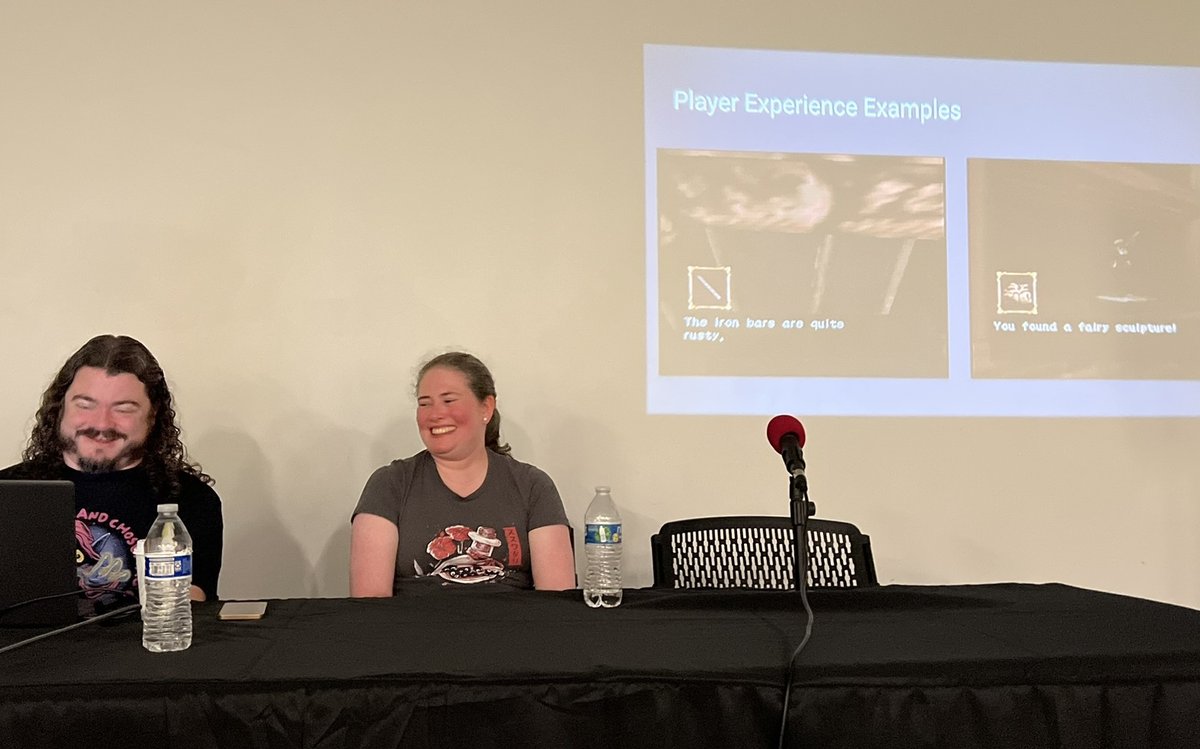 Casey_Scheld's tweet photo. Thanks for another great panel @chimbraca and Emily Wendell at @SleepyBitsNES! 👏

https://t.co/LP9XzCCx5Q

Loved learning the finer details about your Shadowgate 64 Randomizer - fantastic way to cap off a great Fire &amp; Ice RGX 💯 https://t.co/S9TZyWqdaj