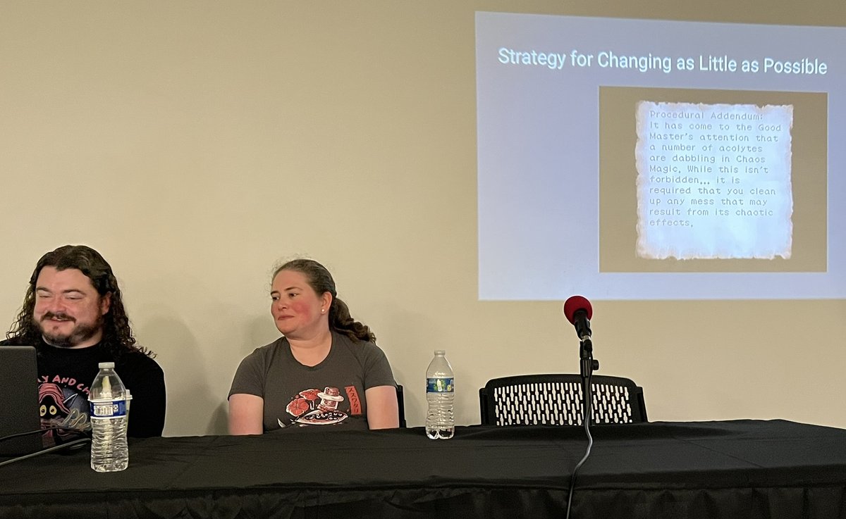 Casey_Scheld's tweet photo. Thanks for another great panel @chimbraca and Emily Wendell at @SleepyBitsNES! 👏

https://t.co/LP9XzCCx5Q

Loved learning the finer details about your Shadowgate 64 Randomizer - fantastic way to cap off a great Fire &amp; Ice RGX 💯 https://t.co/S9TZyWqdaj