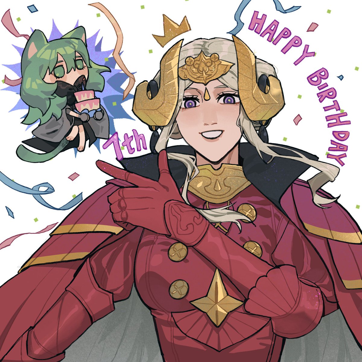 sxnhinata's tweet photo. [Edelgard's Birthday Celebration | Jun. 22, 13:00 JST]
Illust: @bujiaopengyou 
Previous: 捏打倒 (Proxy: @Edelgard_page)
Next: @zlxnhf534 (Proxy: @Edelgard_page)
#エーデルガルトフォンフレスベルグ生誕祭2026 #Edelgard #FE3H https://t.co/2K9JN2Tq1x