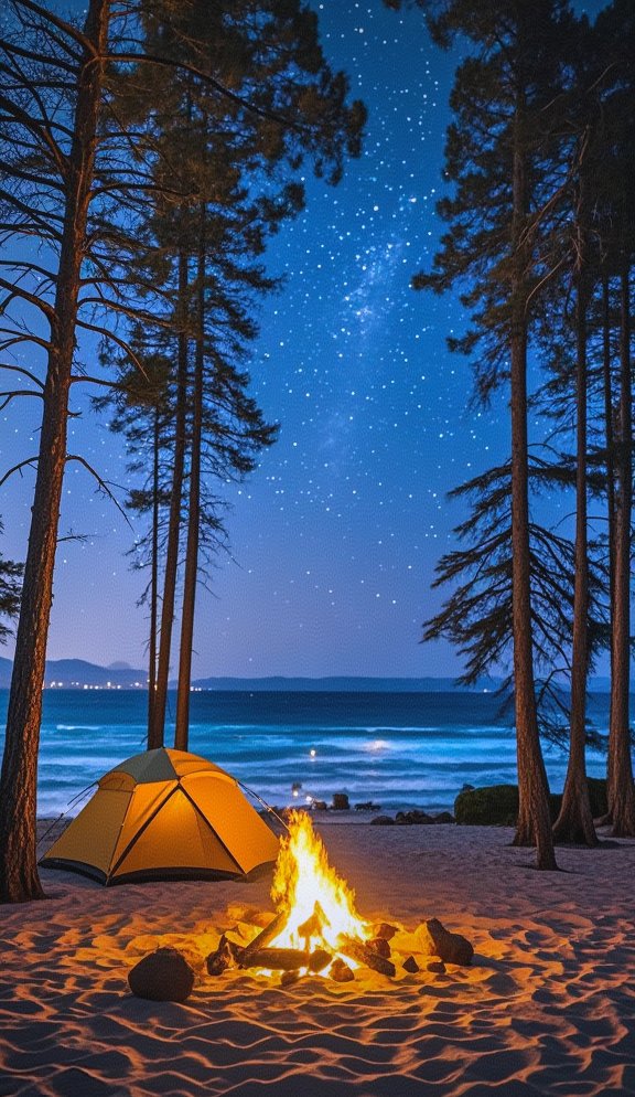 klsvskayaa's tweet photo. Camped under a sky full of stars tonight—nothing beats the quiet of sleeping in a tent, eating hot s’mores, and leaving my worries at the woods’ edge. Can’t wait for more sunrise views tomorrow!， https://t.co/ZODmEUUvFp