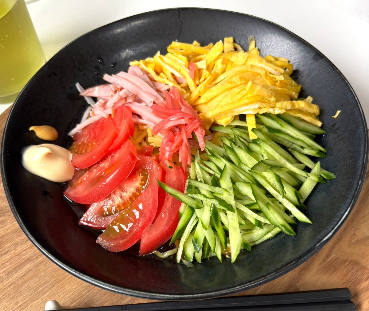nanamiyanako's tweet photo. 冷やし中華🍜 https://t.co/o627R3HDme