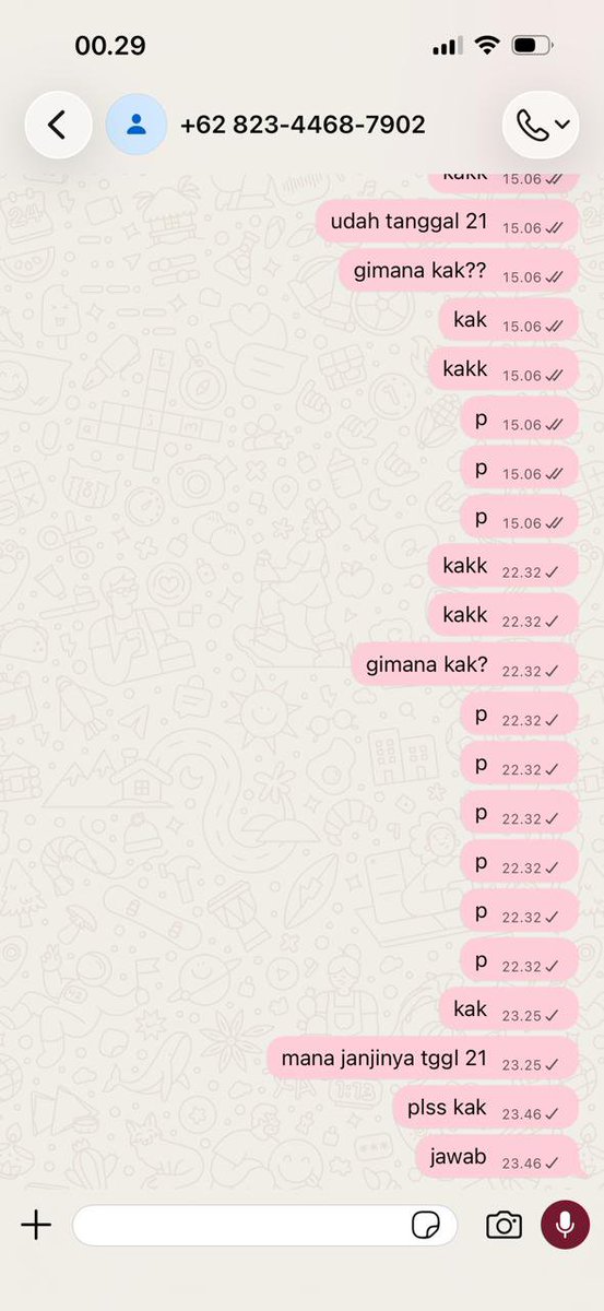 llaeastree's tweet photo. hati hati scam tiket konser BTS aku udah ketipu 2,5 jt and aku chat orangnya masih masuk aku spam terus tiba tiba aku di block
no nya : +62 823-4468-7902
ig nya : @rr1zky._
SUMPAH PLS!! KEMBALIIN UANGKUUU!!! https://t.co/o4lnLoLrFX