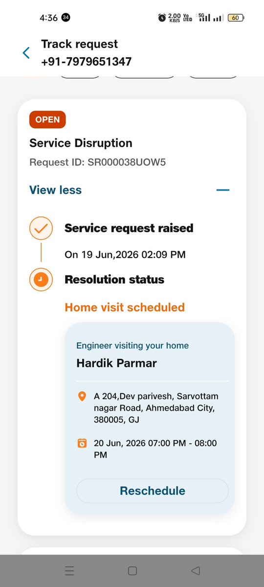 SmithBJain's tweet photo. @JioCare Dear Jio Care Team, this is the 3rd SR for the issue going on since 7th june. This is a reckless and pathetic level of responsibility, i have also requested for immediate resolution/ closure and refund through mail, however there also no one's responding. #Jio #Jiofibre #Scam https://t.co/HZ8r1SNDPd