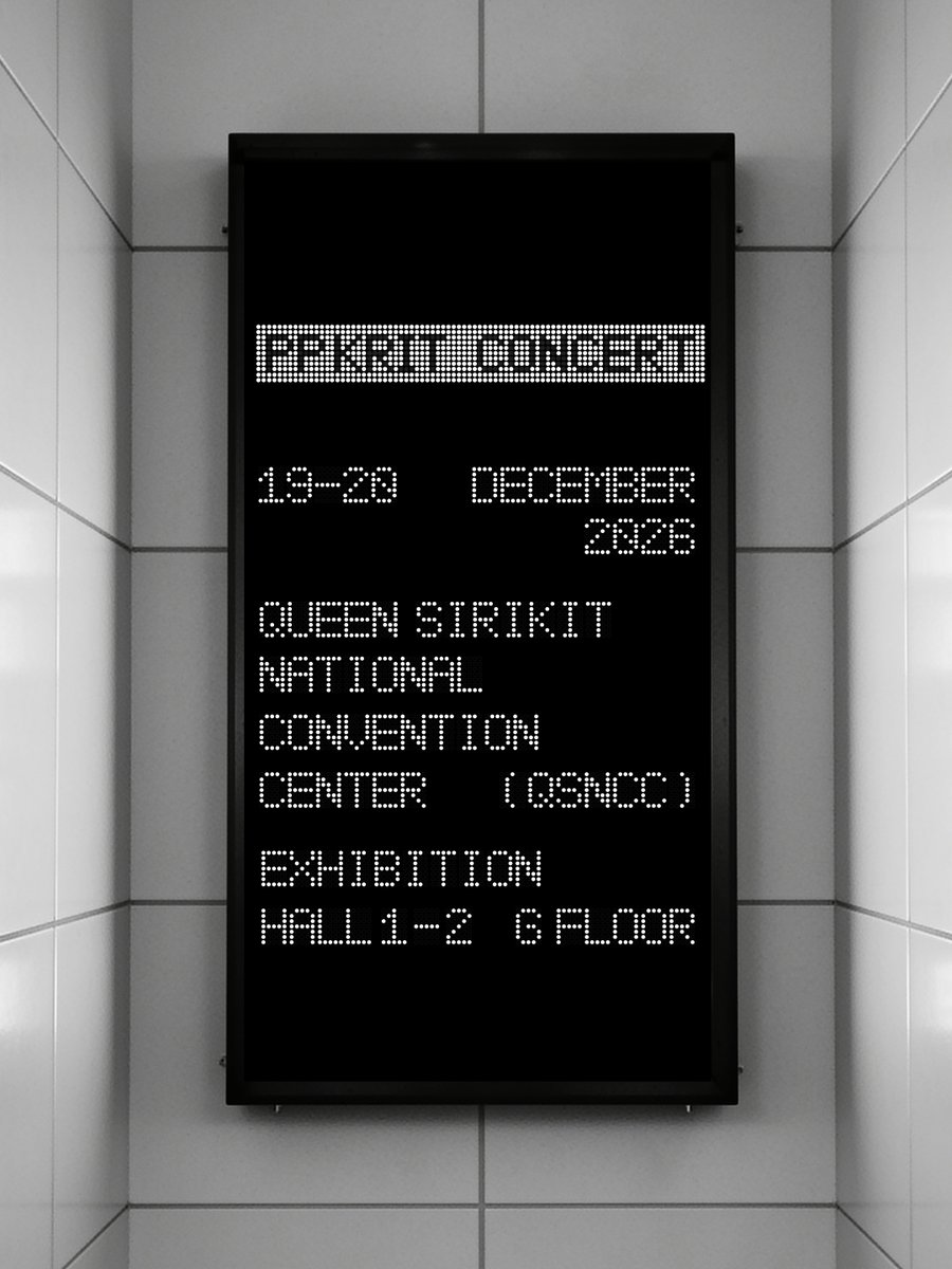 PPKrit_Ent's tweet photo. Are you ready for #PPKritConcert2026 ?

December 19-20, 2026

Queen Sirikit National Convention Center (QSNCC)
Exhibition Hall 1-2, G Floor

#PPKritEntertainment
#PPKritt https://t.co/UPHjbuFKqb
