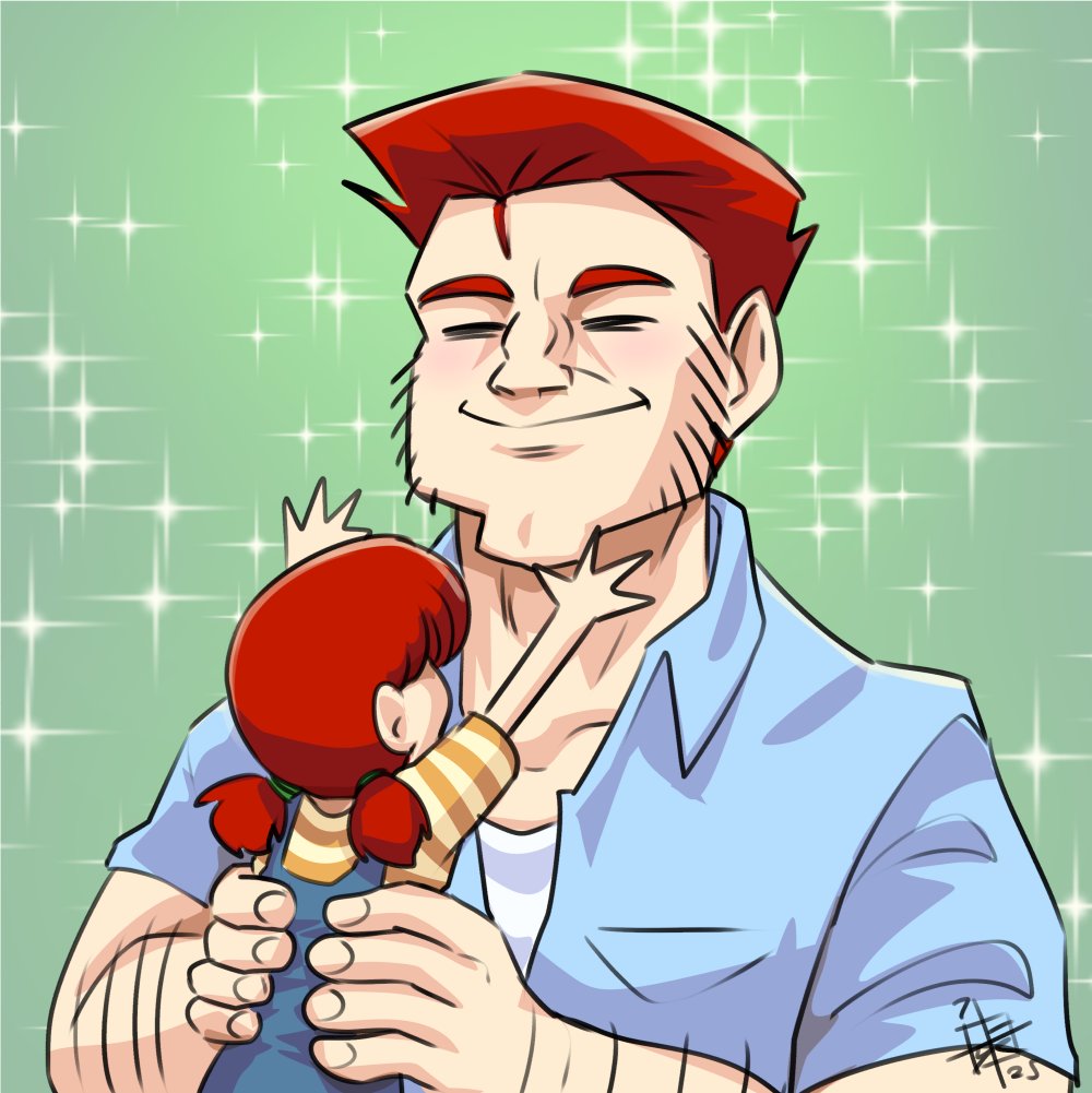 HerrHighground's tweet photo. Happy Father's day before I forget.

I have a whole webcomic at https://t.co/a4D2OQNS7z that a considerable percentage of is a good dad showcase. https://t.co/ecransAKaE