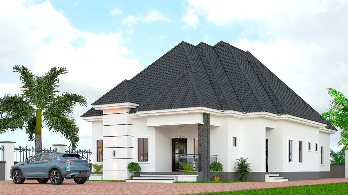 Hybridking93h's tweet photo. Four bedroom bungalow https://t.co/jCiLzO0JRy