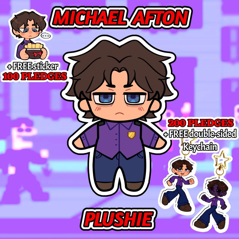 TiaRuru83's tweet photo. Go petition for a Michael Afton Plushie today! We only have 20 days left to reach the goal of 100 Pledges ^^

https://t.co/RLA7CTED4c

(Thank you @ACGGoods for this wonderful opportunity)

#fnaf #michaelafton https://t.co/SZp5MPtm5I