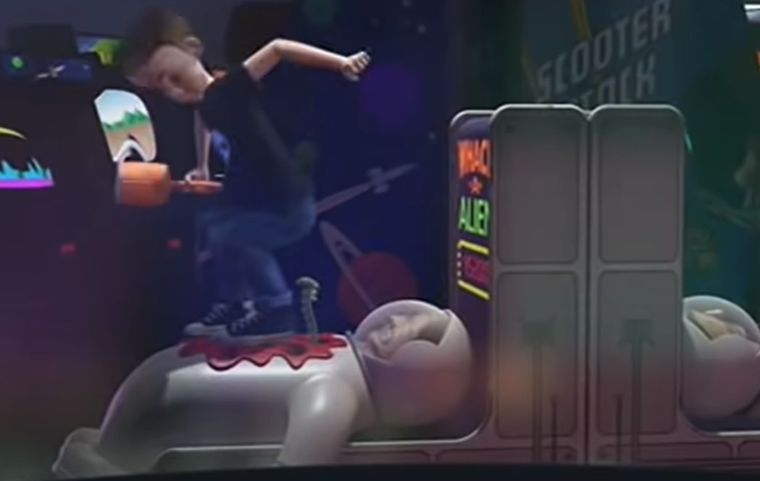 JoJoFurrygamers's tweet photo. @tunechistark if don't count him destroying the toys, sid bullys his sister ,destroying arcade machines in pizza planet ,illegal usage of fireworks near a dog (the army man scene),knows of hookers underage... ,he also might be theif since looks like stole a road block in this storybook pc game https://t.co/s6cXG4bhj7