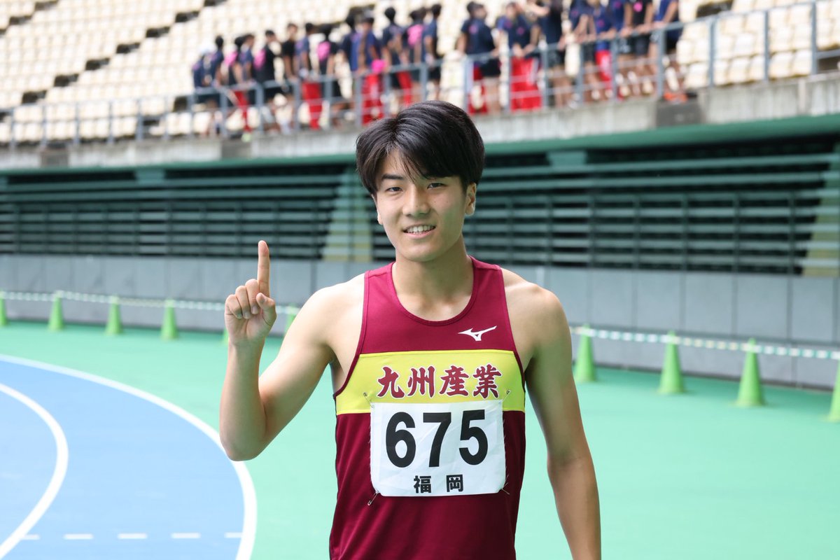 Getsuriku's tweet photo. #IH北九州
男子110mH（+0.5）
渡辺征寛（九産大九産3福岡）が14秒27の大会新V🥇

2位に0.27秒差の快勝 https://t.co/xzOTKRhjY2