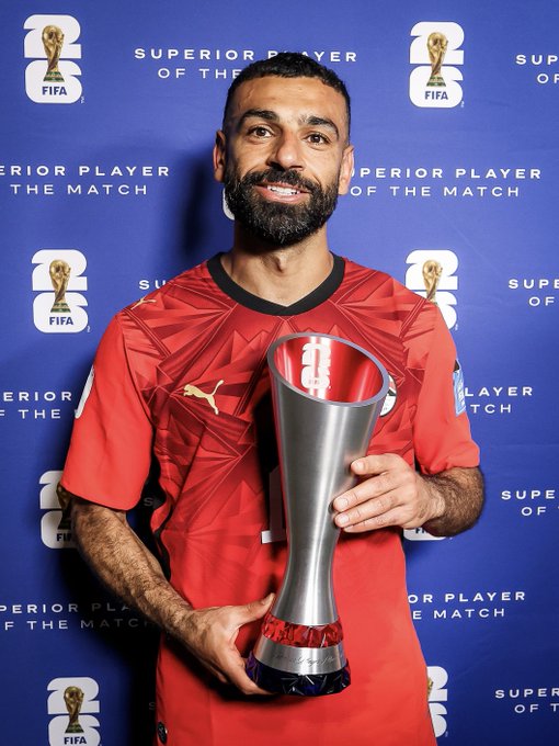 goalrushdotfun's tweet photo. gm ⚽️

Mo Salah wins Man of the Match Award for Egypt against New Zealand.

try https://t.co/5EGDt6j6NU https://t.co/pb93l7zaXX