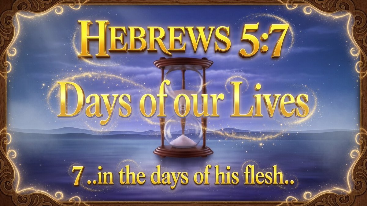Victorcarjan's tweet photo. KJV Hebrews 5:7  #DaysofourLives  #Daysofourflesh  #JesusChrist  #Sunday #Bible #Hebrews #fathersday #Biblestudy @grok #Scripturepictures https://t.co/ik71CbbWOM